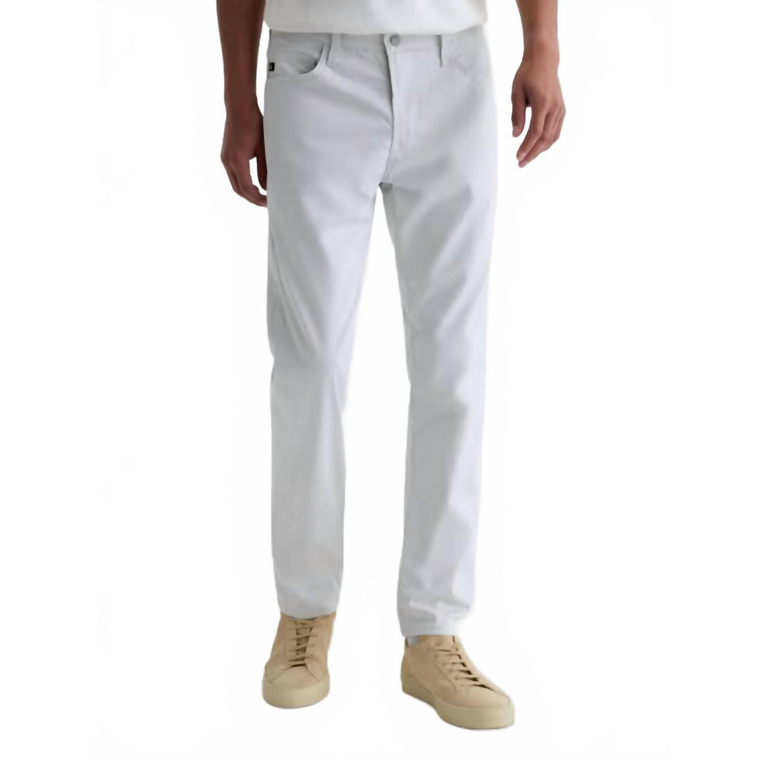 New Ag Jeans Airluxe Tellis Commuter Performance Pants In Almost White